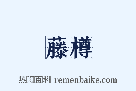 藤樽是什么意思的图片